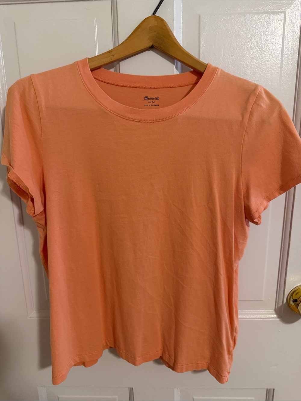 Madewell Peach Short-Sleeve Crewneck Tee